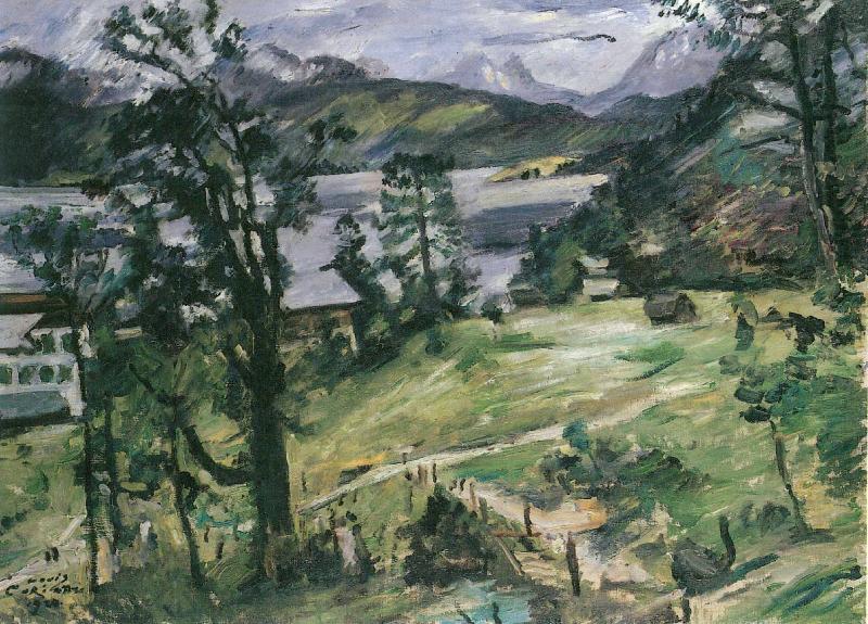 Walchenseelandschaft mit Larche, Lovis Corinth